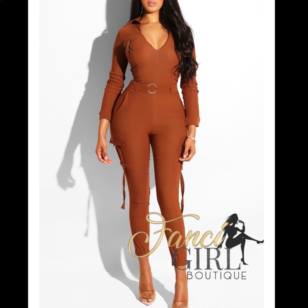 Rust Jumpsuit